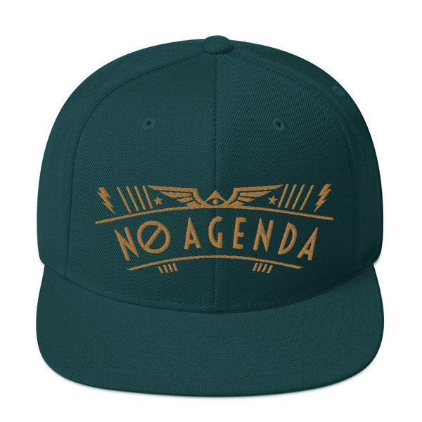 NO AGENDA RALLY - high snapback hat