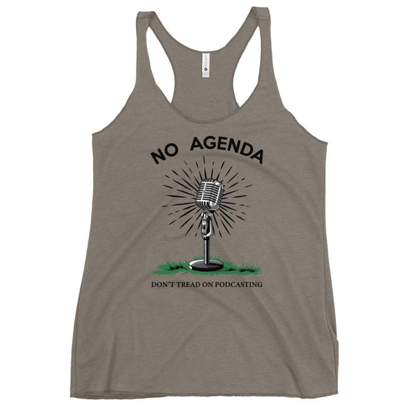 DONT TREAD ON PODCASTING - racerback tank