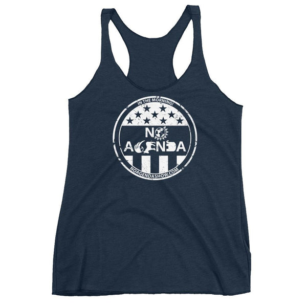 NO AGENDA PARTY TIME - racerback tank