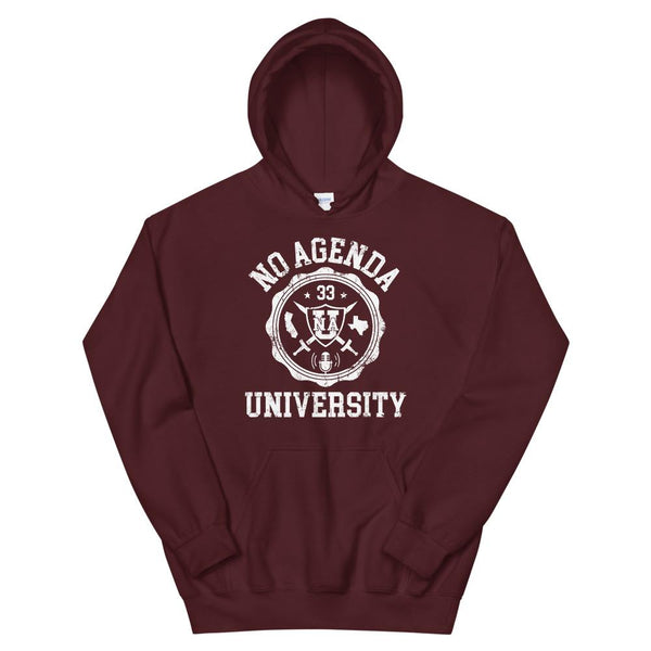 NO AGENDA UNIVERSITY - pullover hoodie