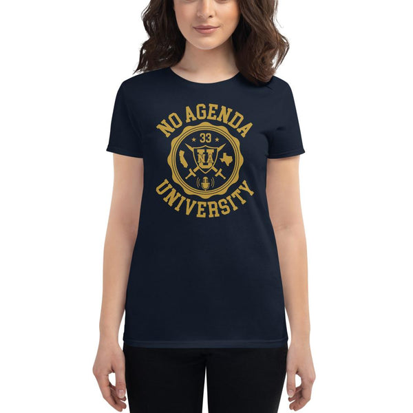 NO AGENDA UNIVERSITY - womens tee
