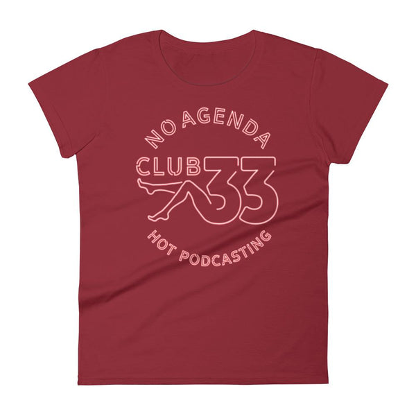 NO AGENDA CLUB 33 - womens tee