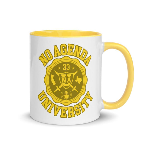 NO AGENDA UNIVERSITY - accent mug