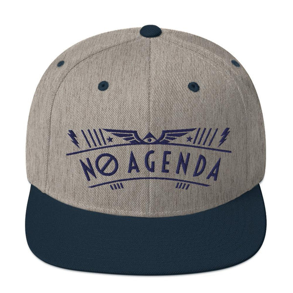 NO AGENDA RALLY - high snapback hat
