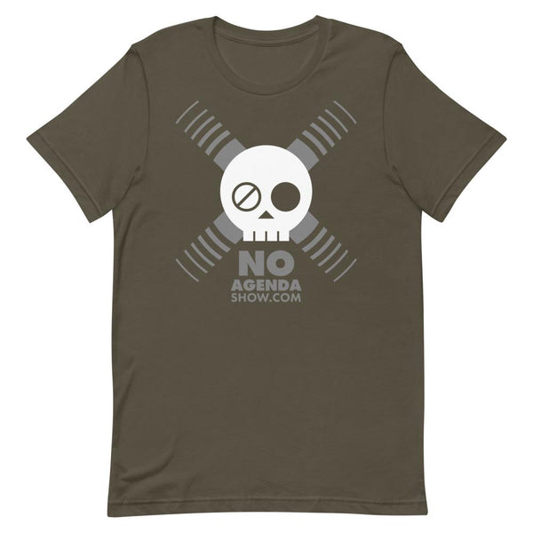 NO AGENDA SKULL - tee shirt