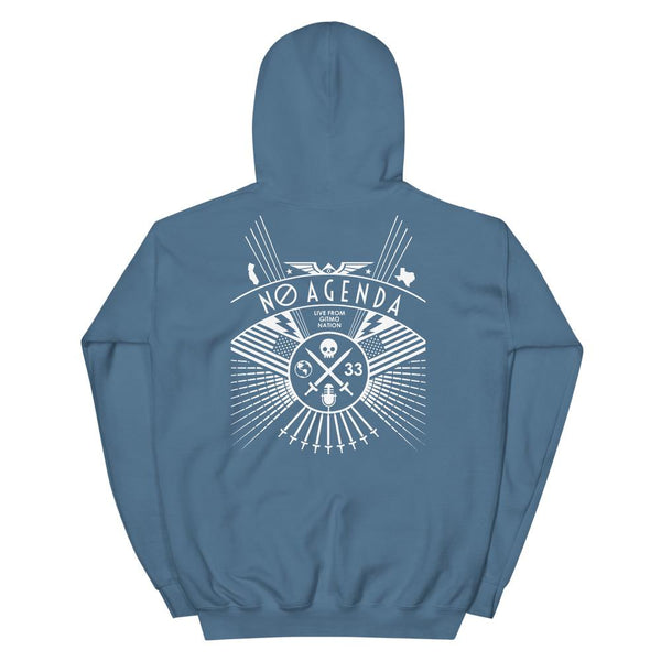 NO AGENDA RALLY - back - pullover hoodie