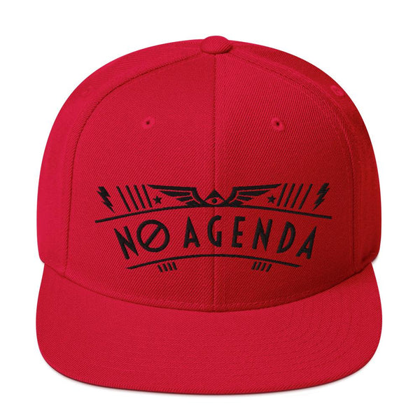 NO AGENDA RALLY - high snapback hat