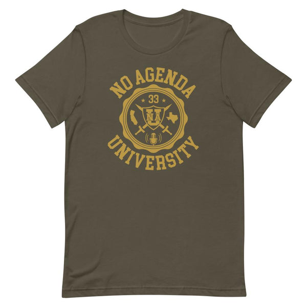 NO AGENDA UNIVERSITY - tee shirt