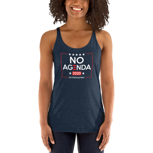 NO AGENDA 2020 - racerback tank