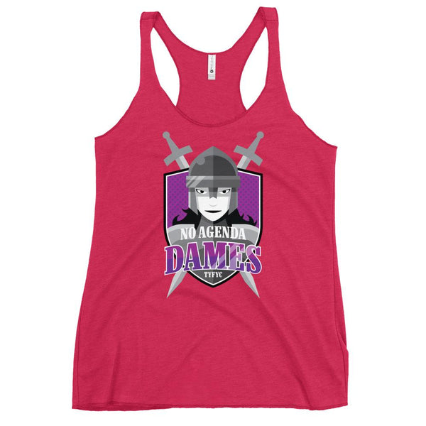 NO AGENDA DAMES - racerback tank