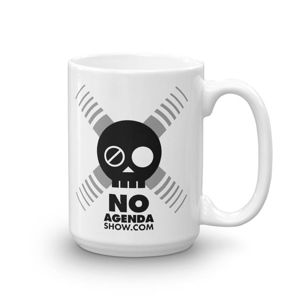 NO AGENDA SKULL - mug