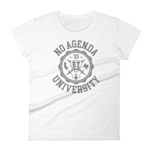NO AGENDA UNIVERSITY - womens tee