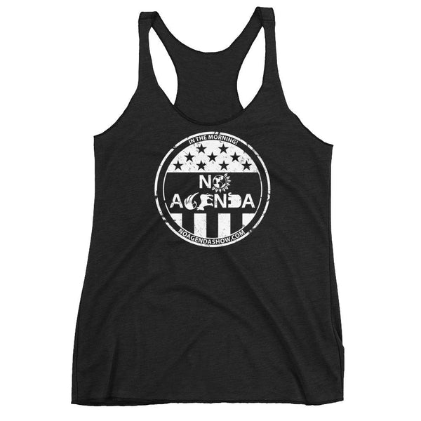 NO AGENDA PARTY TIME - racerback tank