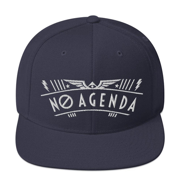 NO AGENDA RALLY - high snapback hat