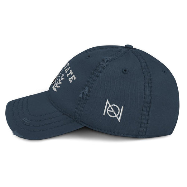 DEEP STATE UNIVERSITY - distressed hat
