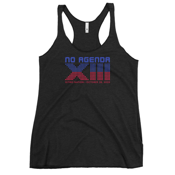 NO AGENDA 13 YEARS - racerback tank