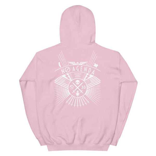 NO AGENDA RALLY - back - pullover hoodie