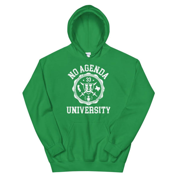 NO AGENDA UNIVERSITY - pullover hoodie