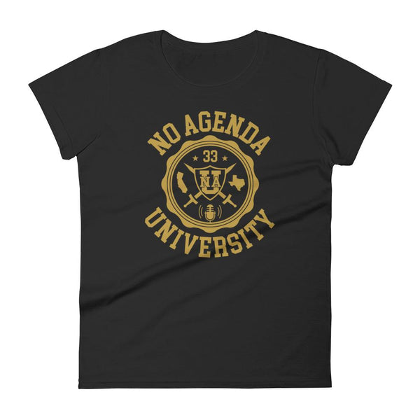 NO AGENDA UNIVERSITY - womens tee