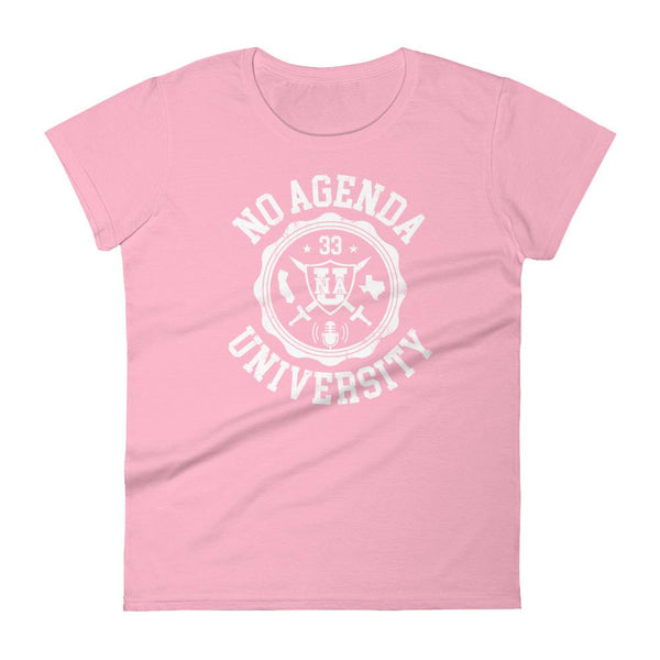 NO AGENDA UNIVERSITY - womens tee