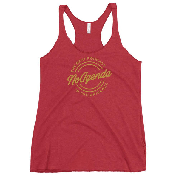 NO AGENDA THE BEST PODCAST - racerback tank