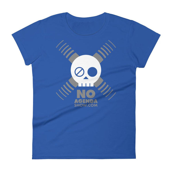 NO AGENDA SKULL - womens tee
