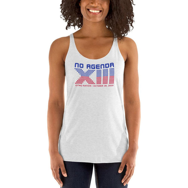 NO AGENDA 13 YEARS - racerback tank
