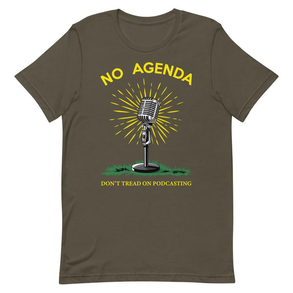 DONT TREAD ON PODCASTING - tee shirt