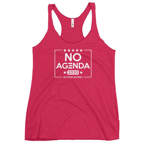 NO AGENDA 2020 - racerback tank