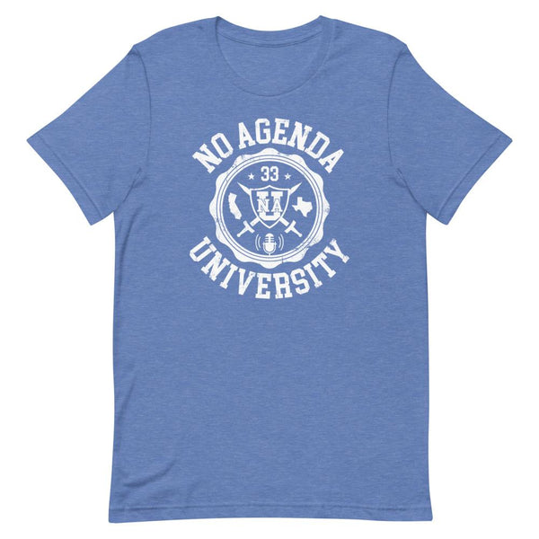 NO AGENDA UNIVERSITY - tee shirt
