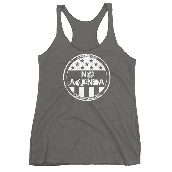 NO AGENDA PARTY TIME - racerback tank