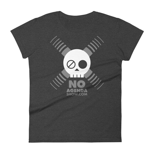 NO AGENDA SKULL - womens tee