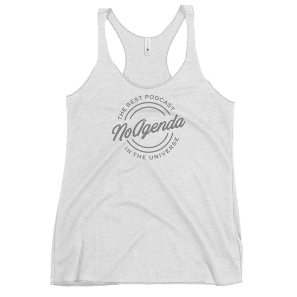 NO AGENDA THE BEST PODCAST - racerback tank