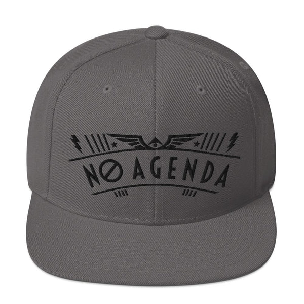 NO AGENDA RALLY - high snapback hat