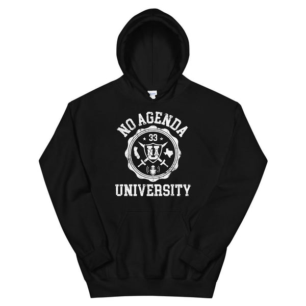 NO AGENDA UNIVERSITY - pullover hoodie