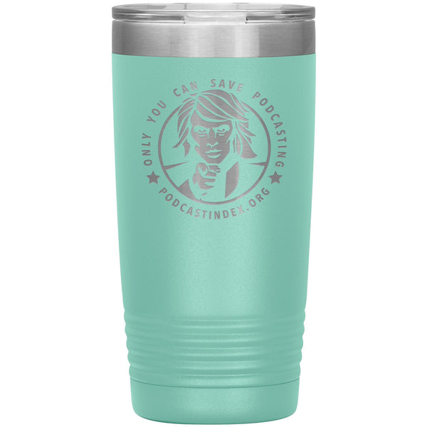SAVE PODCASTING! - 20 oz tumbler