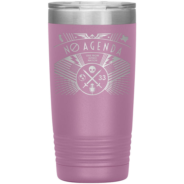 NO AGENDA RALLY - 20 oz tumbler