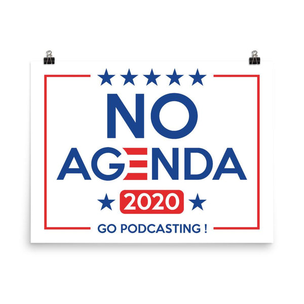 NO AGENDA 2020 - art print