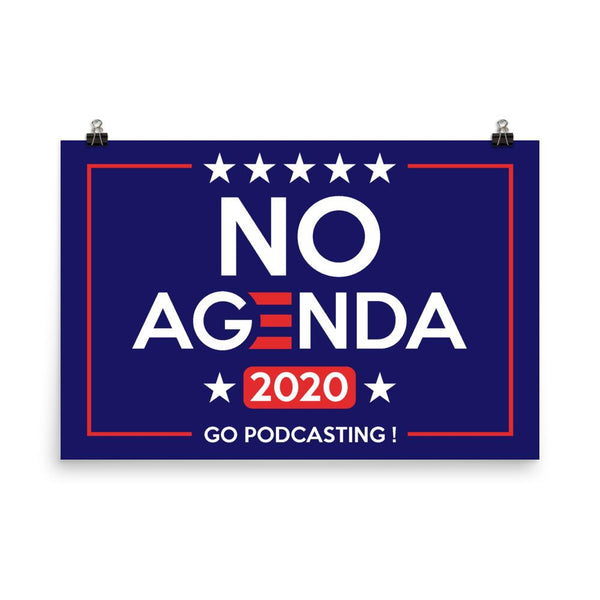 NO AGENDA 2020 - art print