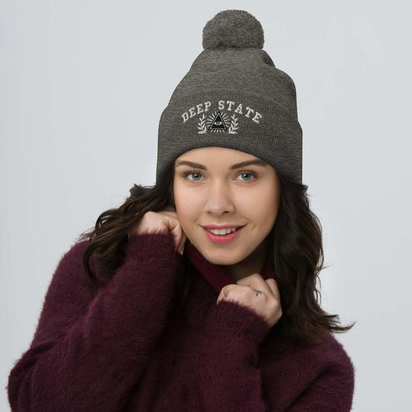 DEEP STATE - pom beanie