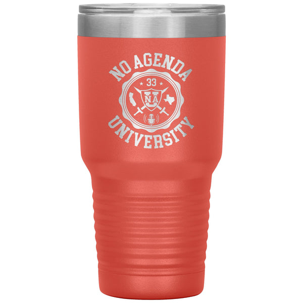 NO AGENDA UNIVERSITY - 30 oz tumbler