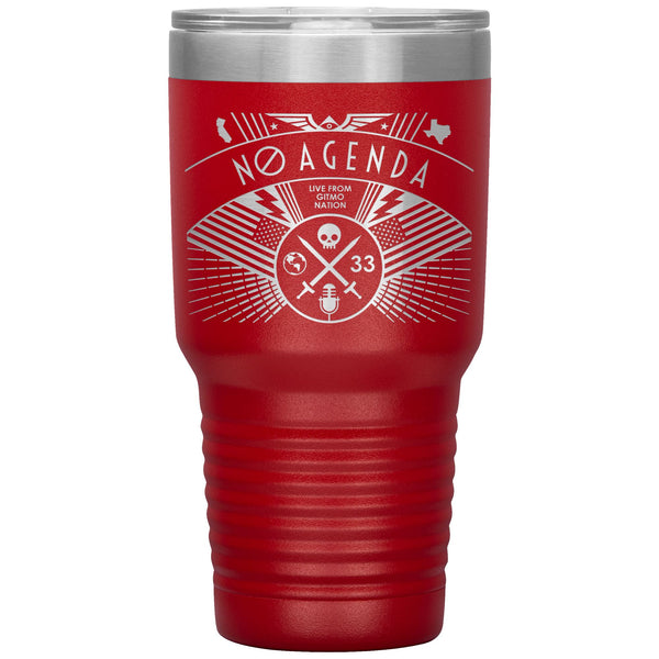 NO AGENDA RALLY - 30 oz tumbler