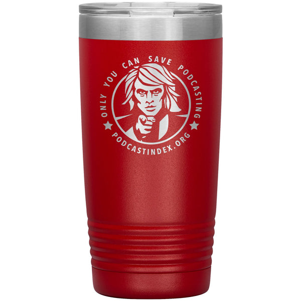 SAVE PODCASTING! - 20 oz tumbler