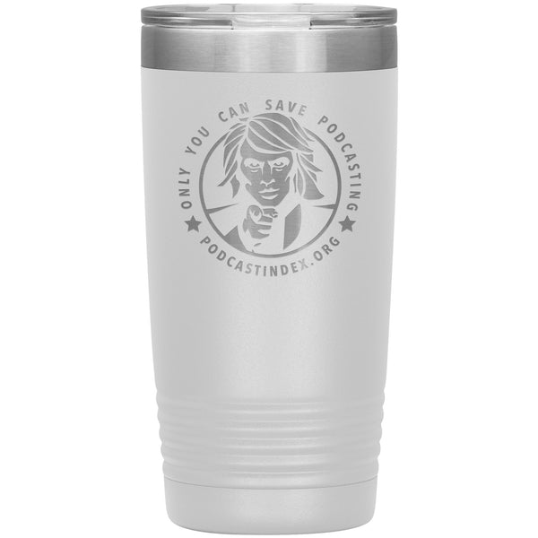 SAVE PODCASTING! - 20 oz tumbler