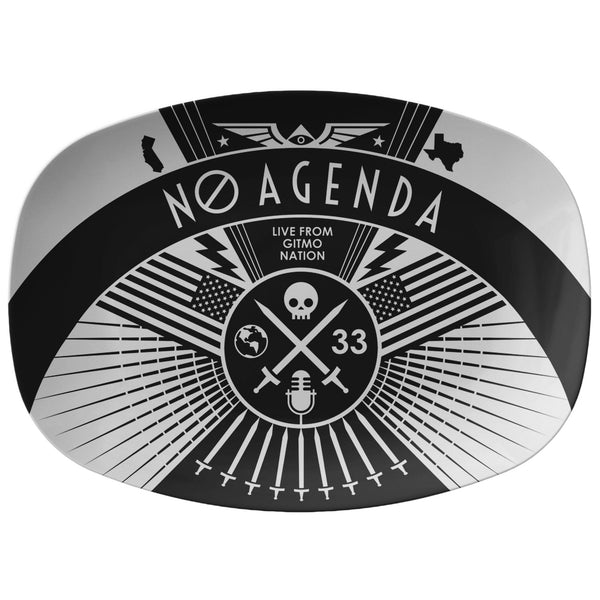 NO AGENDA RALLY - DARK - platter