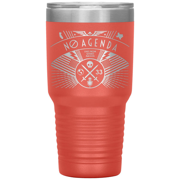 NO AGENDA RALLY - 30 oz tumbler