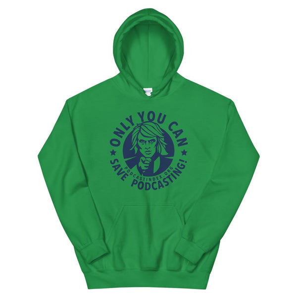 SAVE PODCASTING! - pullover hoodie