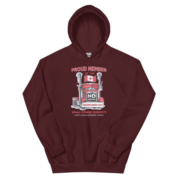 UNACCEPTABLE FREEDOM CONVOY - pullover hoodie