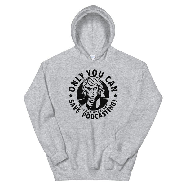 SAVE PODCASTING! - pullover hoodie