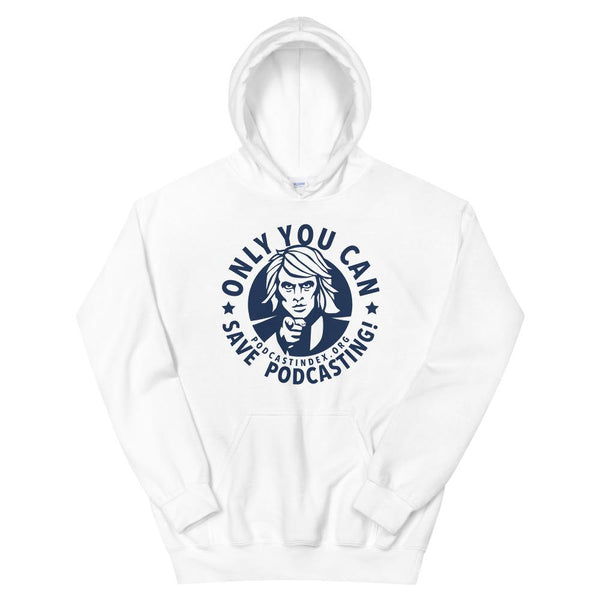 SAVE PODCASTING! - pullover hoodie